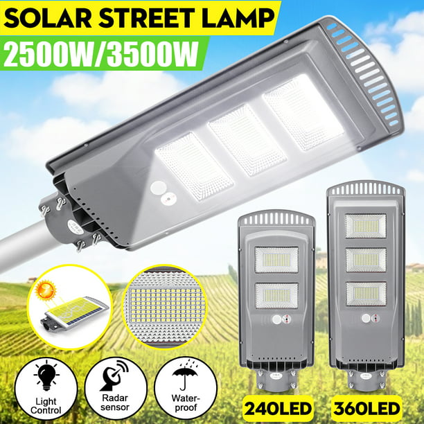 60 LED Motion Sensor Garden Bulb Light Adjustable Lamps With Solar Panel Charger 